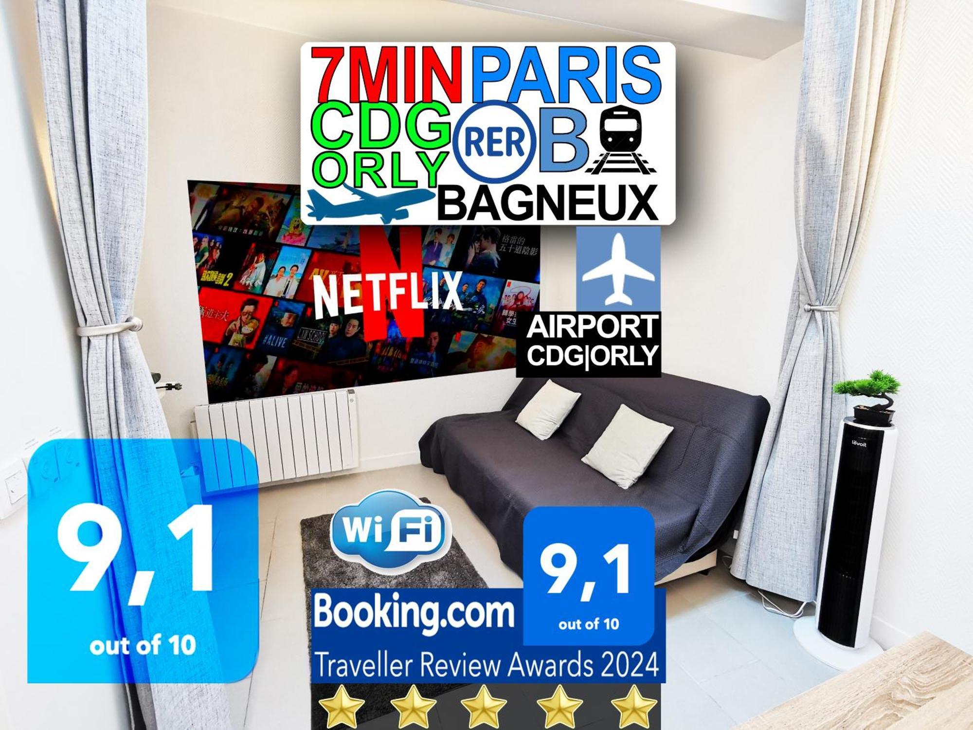 Bagneux Paris Rer B Confort Netflix Cachan Exteriör bild